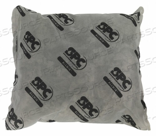OEM#: AW1818ABSORBENT PILLOW, UNIVERSAL ABSORBER, 18 IN. L X 18 IN. W, POLYPROPYLENE, GRAY by Brady Americas