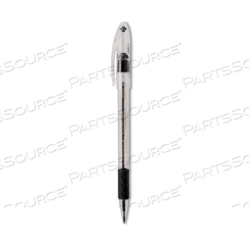OEM#: BK91AR.S.V.P. BALLPOINT PEN, STICK, MEDIUM 1 MM, BLACK INK, CLEAR/BLACK BARREL, DOZEN by Pentel of America