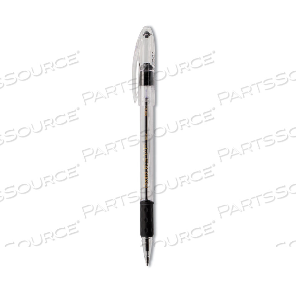 OEM#: BK91AR.S.V.P. BALLPOINT PEN, STICK, MEDIUM 1 MM, BLACK INK, CLEAR/BLACK BARREL, DOZEN by Pentel of America