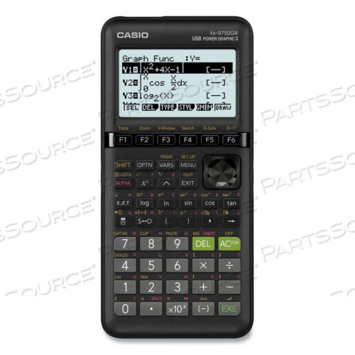 OEM#: FX-9750GIIIFX-9750GIII 3RD EDITION GRAPHING CALCULATOR, 21-DIGIT LCD, BLACK by Casio