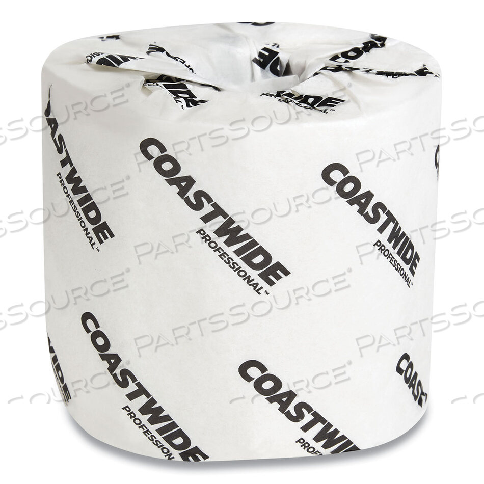 OEM#: CW26212/BP262122-PLY STANDARD TOILET PAPER, SEPTIC SAFE, WHITE, 500 SHEETS/ROLL, 96 ROLLS/CARTON by Coastwide Professional