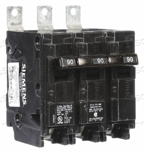 OEM#: B390CIRCUIT BREAKER 90A BOLT ON 240V 3P by Siemens