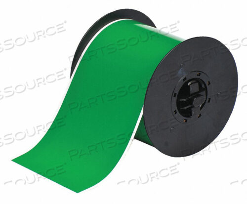 OEM#: B30C-4000-595-GNB30 SERIES INDOOR-OUTDOOR INDUSTRIAL VINYL LABELS, 4W X 100L, GREEN by Brady Americas