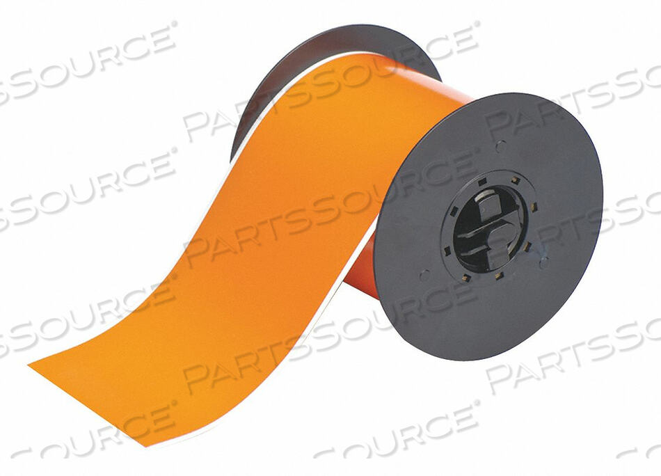 OEM#: B30C-4000-595-ORB30 SERIES INDOOR-OUTDOOR INDUSTRIAL VINYL LABELS, 4W X 100L, ORNG by Brady Americas