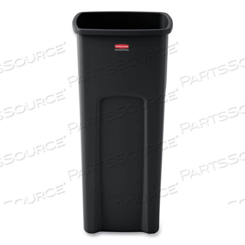 OEM#: FG356988BLAUNTOUCHABLE SQUARE WASTE RECEPTACLE, 23 GAL, PLASTIC, BLACK by Rubbermaid Medical Division