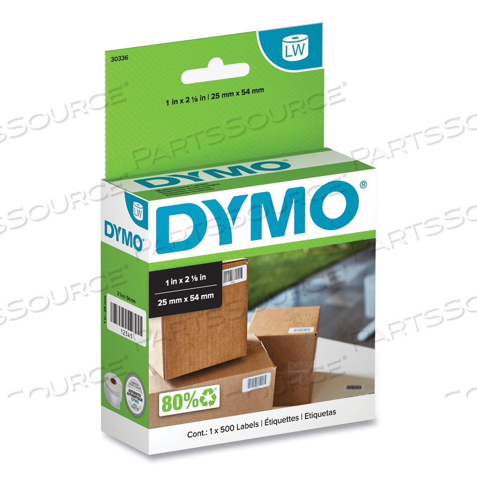 OEM#: 30336LABELWRITER MULTIPURPOSE LABELS, 1 X 2.12, WHITE, 500 LABELS/ROLL by Dymo