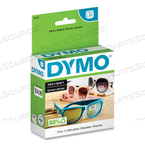 OEM#: 30373LW PRICE TAG LABELS, 0.93 X 0.87, WHITE, 400 LABELS/ROLL by Dymo