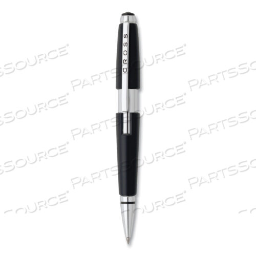 EDGE GEL PEN, RETRACTABLE, MEDIUM 0.7 MM, BLACK INK, BLACK BARREL