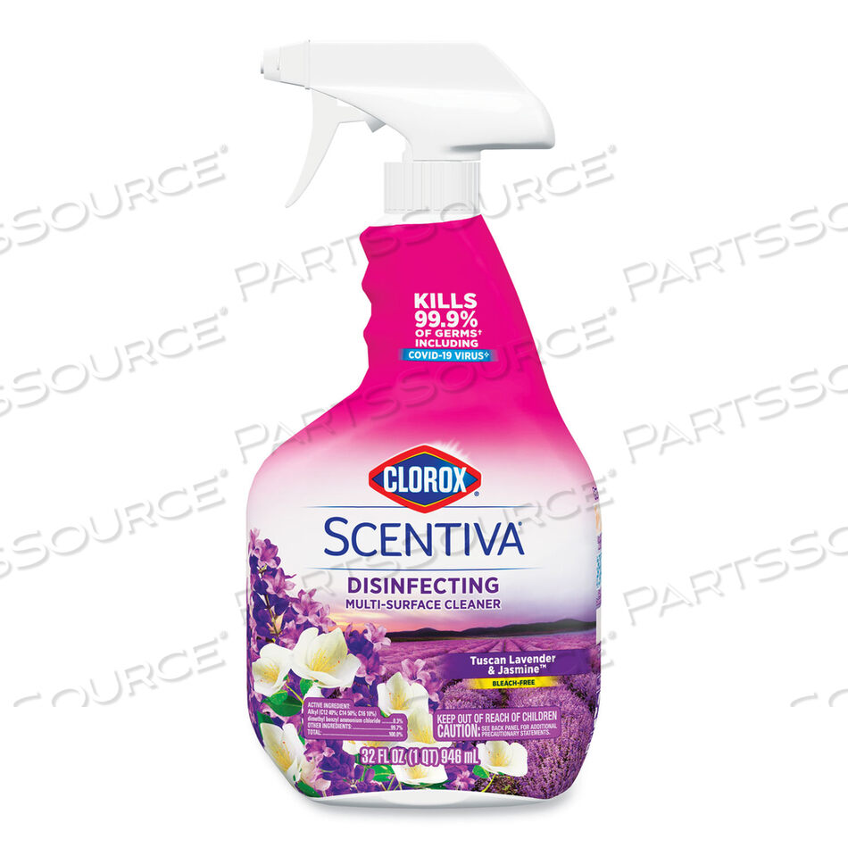 OEM#: 31387SCENTIVA MULTI SURFACE CLEANER, TUSCAN LAVENDER AND JASMINE, 32OZ, SPRAY BOTTLE by Clorox