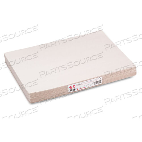 OEM#: 3409WHITE NEWSPRINT, 30 LB NEWSPRINT WEIGHT, 12 X 18, WHITE, 500/PACK by Pacon