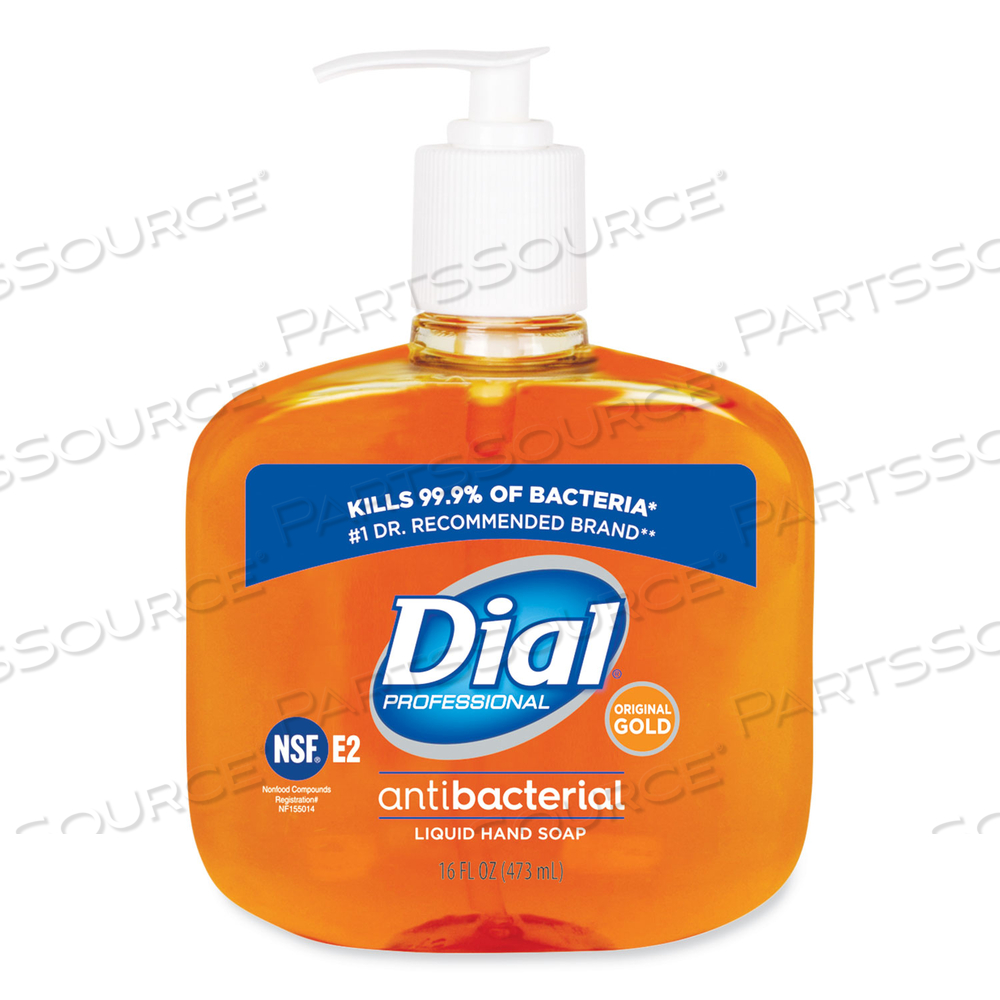 OEM#: 80790GOLD ANTIBACTERIAL LIQUID HAND SOAP, FLORAL, 16 OZ PUMP by Dial