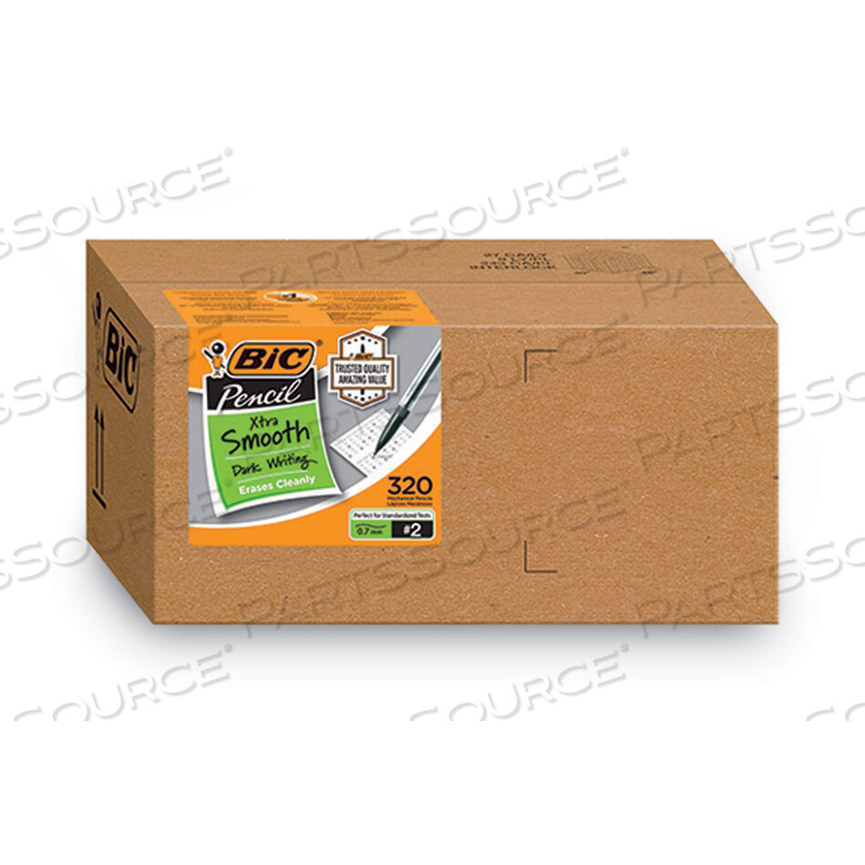 OEM#: MP320BKXTRA SMOOTH MECHANICAL PENCIL XTRA VALUE PACK, 0.7 MM, HB (#2), BLACK LEAD, ASSORTED BARREL COLORS, 320/CARTON by BIC