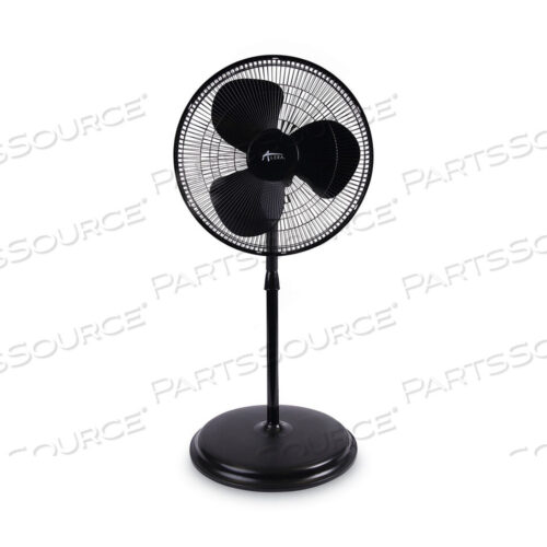 OEM#: ALEFANP16B16 3-SPEED OSCILLATING PEDESTAL STAND FAN, METAL, PLASTIC, BLACK by Alera