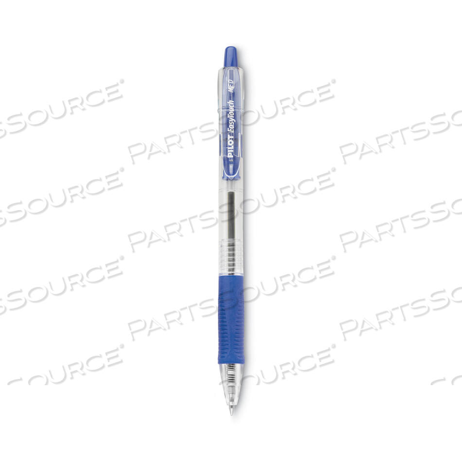 OEM#: 32221EASYTOUCH BALLPOINT PEN, RETRACTABLE, MEDIUM 1 MM, BLUE INK, CLEAR BARREL, DOZEN by Pilot