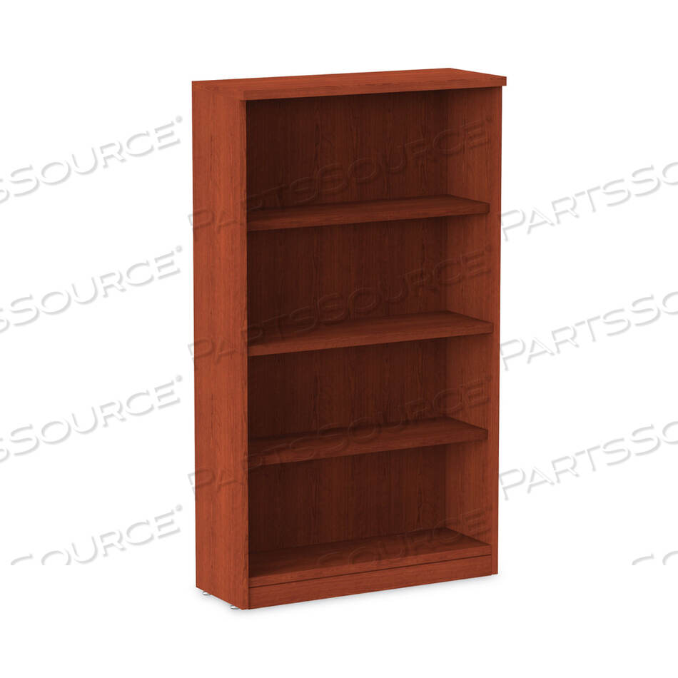 OEM#: ALEVA635632MCALERA VALENCIA SERIES BOOKCASE, FOUR-SHELF, 31.75W X 14D X 54.88H, MEDIUM CHERRY by Alera