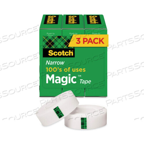 OEM#: 810H3MAGIC TAPE REFILL, 1 CORE, 0.5 X 36 YDS, CLEAR, 3/PACK by 3M Consumer