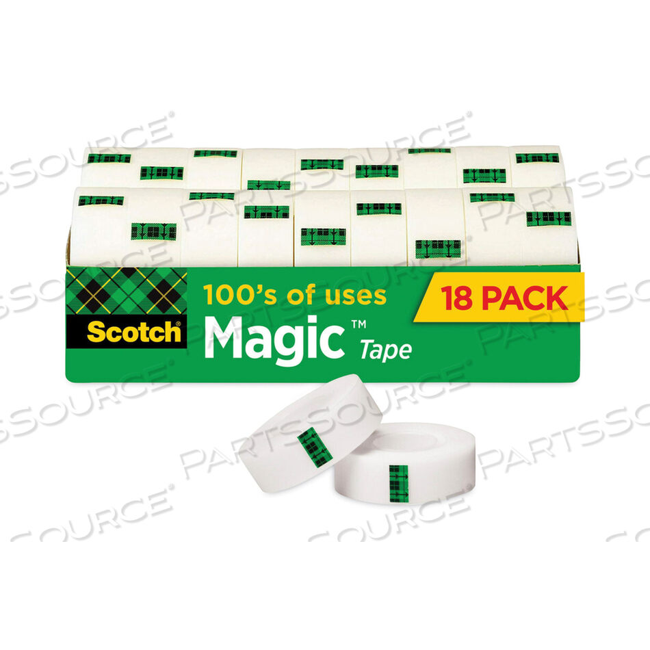 OEM#: 810K18CPMAGIC TAPE CABINET PACK, 1 CORE, 0.75 X 83.33 FT, CLEAR, 18/PACK by 3M Consumer