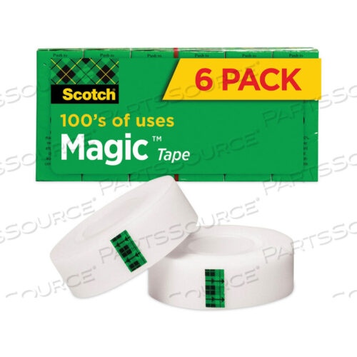 OEM#: 8106PKMAGIC TAPE REFILL, 1 CORE, 0.75 X 36 YDS, CLEAR, 6/PACK by 3M Consumer