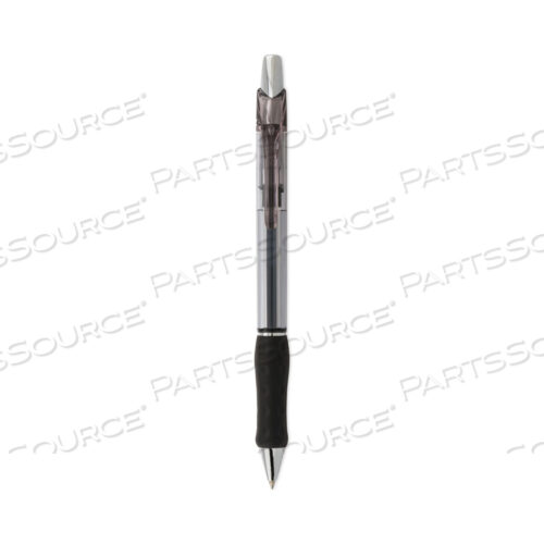 OEM#: BX477AR.S.V.P. SUPER RT BALLPOINT PEN, RETRACTABLE, MEDIUM 0.7 MM, BLACK INK, BLACK BARREL, DOZEN by Pentel of America