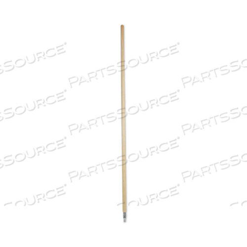 OEM#: BWK138METAL TIP THREADED HARDWOOD BROOM HANDLE, 1.13 DIA X 60, NATURAL by Boardwalk
