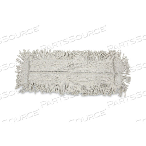 OEM#: BWK1624DISPOSABLE CUT END DUST MOP HEAD, COTTON/SYNTHETIC, 24W X 5D, WHITE by Boardwalk