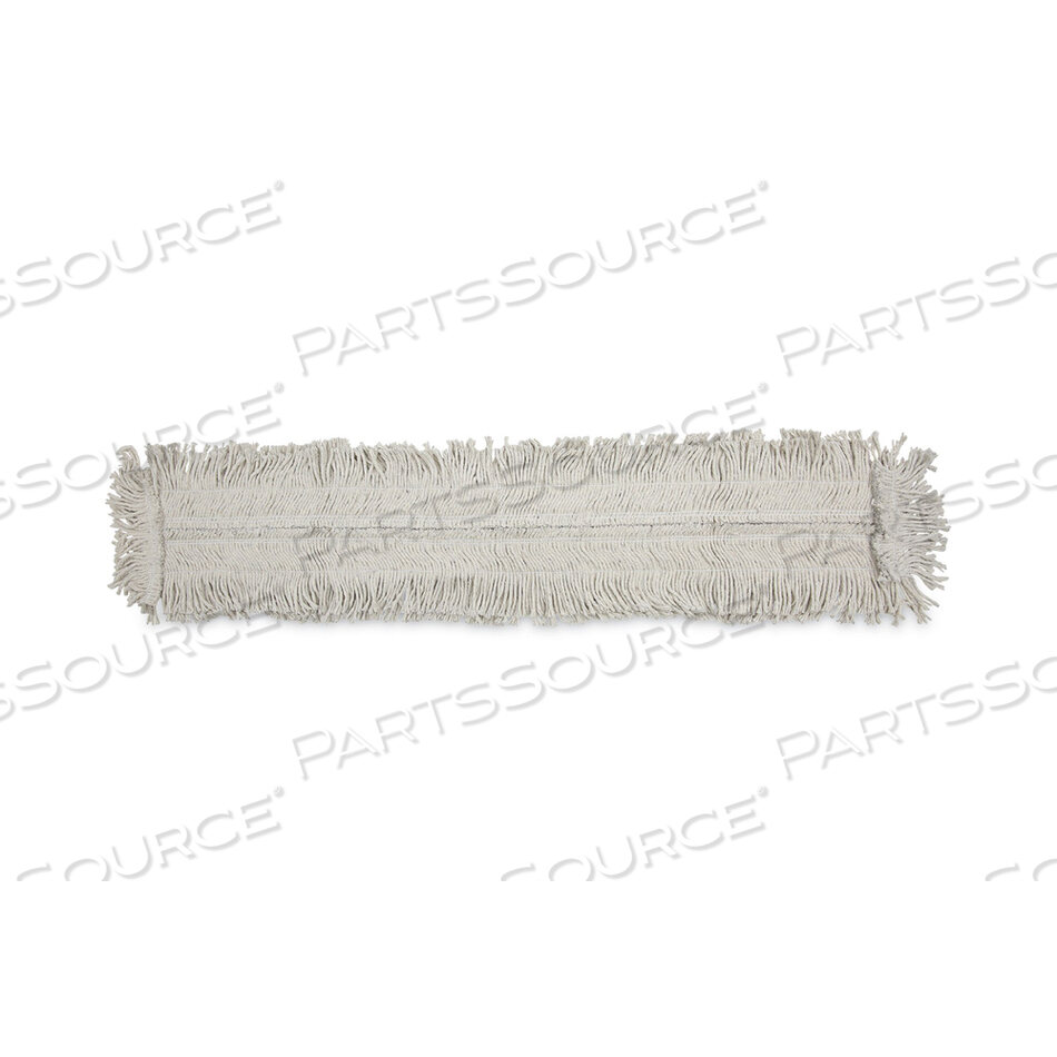 OEM#: BWK1648MOP HEAD, DUST, DISPOSABLE, COTTON/SYNTHETIC FIBERS, 48 X 5, WHITE by Boardwalk