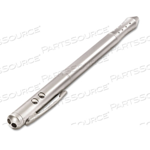 OEM#: MP-2800QFOUR-FUNCTION EXECUTIVE LASER POINTER, CLASS 2, PROJECTS 919 FT, SILVER by Quartet