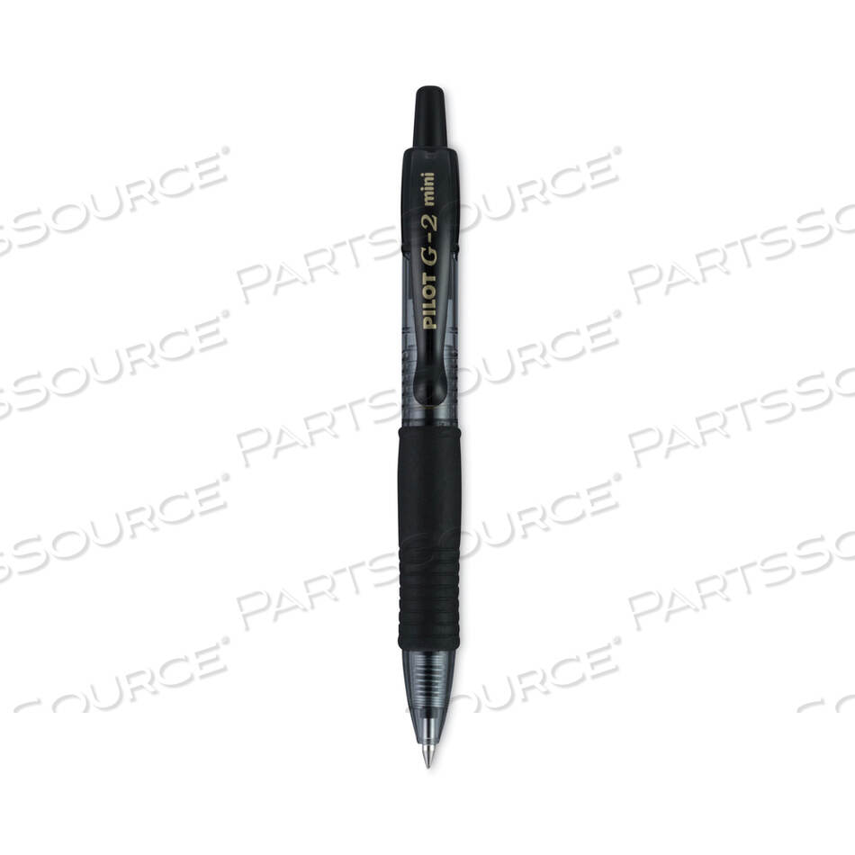 OEM#: 31734G2 MINI GEL PEN, RETRACTABLE, FINE 0.7 MM, BLACK INK, BLACK BARREL, 4/PACK by Pilot