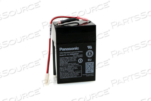 Replaces International Biomedical 8880115BATTERY, SEALED LEAD ACID, 6V, 4.5 AH WITH PLUG