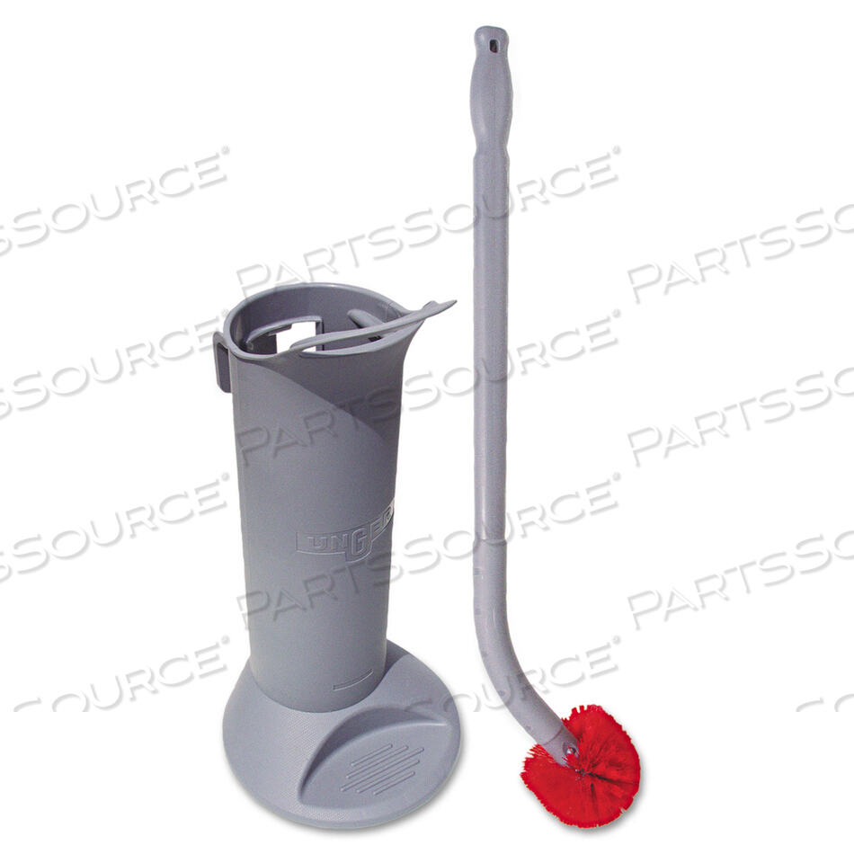 OEM#: BBWHRERGO TOILET BOWL BRUSH COMPLETE: WAND, BRUSH HOLDER AND TWO HEADS, GRAY by Unger