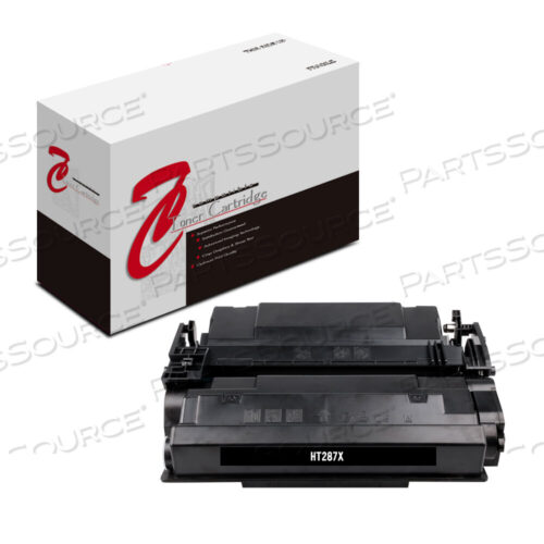 Replaces HP (Hewlett-Packard) CF287XTONER CARTRIDGE, REPLACEMENT FOR HP 87X LASERJET ENTERPRISE M506, FLOW MFP M527, PRO M501 HIGH YIELD BLACK (18,000 YIELD)