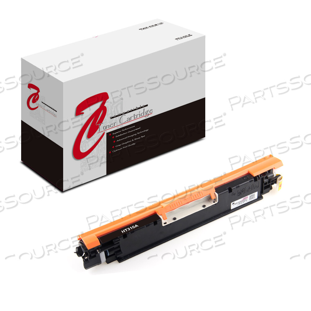 Replaces HP (Hewlett-Packard) CE310ATONER CARTRIDGE, REPLACEMENT FOR HP 126A COLOR LASERJET CP1020, CP1025NW, MFP M175NW, M275 BLACK (1,200 YIELD)