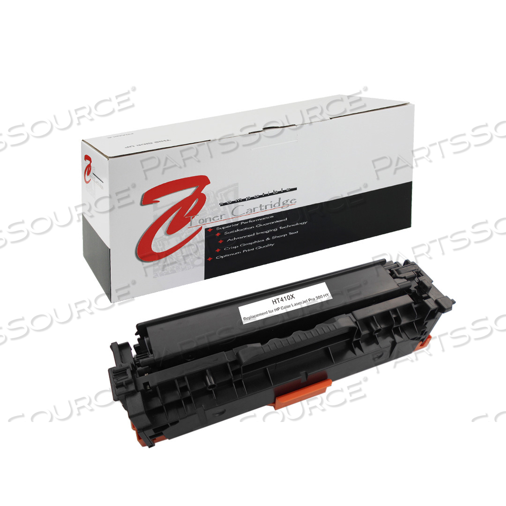 Replaces HP (Hewlett-Packard) CE410XDTONER CARTRIDGE, REPLACEMENT FOR HP LASERJET PRO 300 COLOR M351, HP LASERJET PRO 300 COLOR MFP M375, HP LASERJET PRO 300 COLOR MFP M375 NW, HP LA
