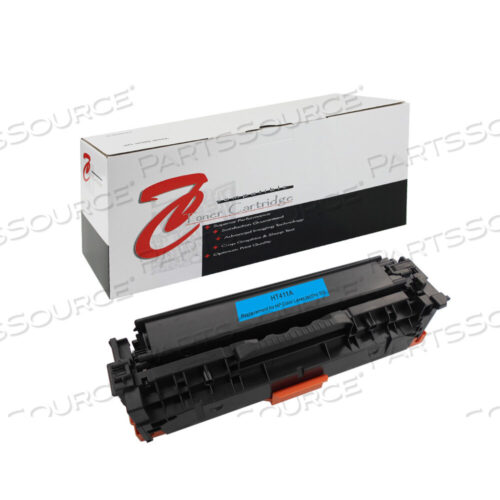 Replaces HP (Hewlett-Packard) CE411ATONER CARTRIDGE, REPLACEMENT FOR HP LASERJET PRO 300 COLOR M351, HP LASERJET PRO 300 COLOR MFP M375, HP LASERJET PRO 300 COLOR MFP M375 NW, HP LA