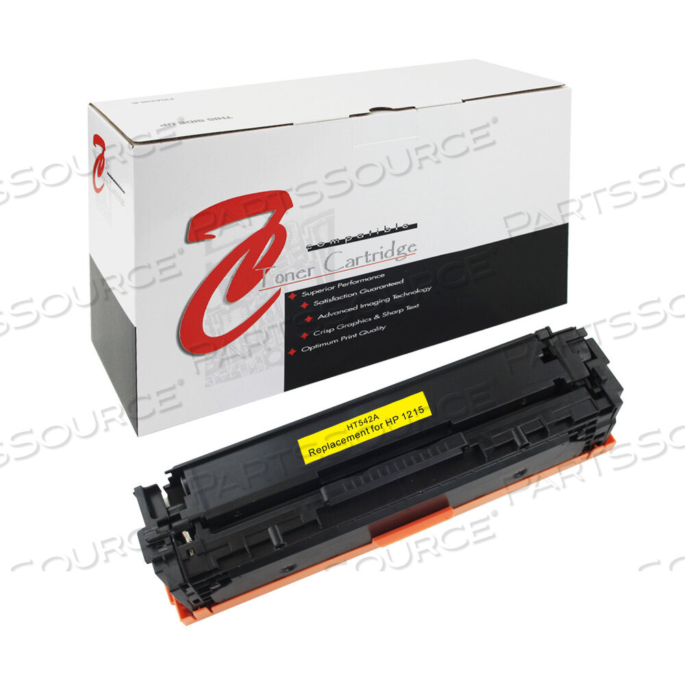Replaces HP (Hewlett-Packard) CB542ATONER CARTRIDGE, REPLACEMENT FOR HP COLOR LASERJET CM1312 MFP, HP COLOR LASERJET CM1312 NFI MFP, HP COLOR LASERJET CP1210 SERIES, HP COLOR LASERJ