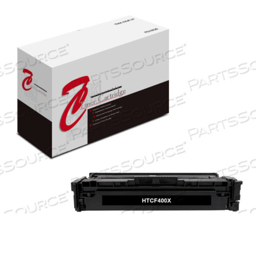 Replaces HP (Hewlett-Packard) CF400XDTONER CARTRIDGE, REPLACEMENT FOR HP 201X COLOR LASERJET PRO M252, MFP M277 HIGH YIELD BLACK (2,800 YIELD)