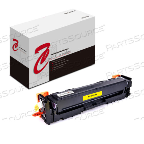 Replaces HP (Hewlett-Packard) CF512ATONER CARTRIDGE, REPLACEMENT FOR HP 204A COLOR LASERJET PRO MFP M180 YELLOW (900 YIELD)