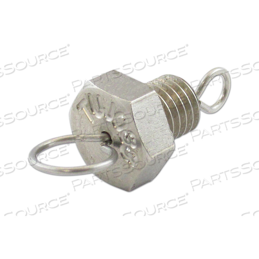 Replaces Tuttnauer CB842010AIR JET VALVE, RED TOP, 1/4 IN-28, 10 MM HEX, STAINLESS STEEL