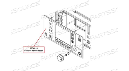 VENT BEZEL CONTROL PANEL ASSEMBLY