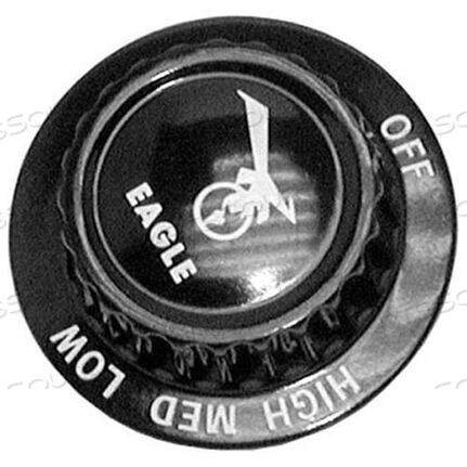 OEM#: 302095KNOB 2 D, OFF-HI-MED-LO by Eagle Group
