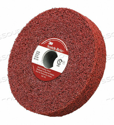 OEM#: 70001205967000120596 SCOTCH-BRITE™ MF-WL WHEEL, UNITIZED, 6 INCH DIA, AO, 1 INCH ARBOR by 3M Consumer