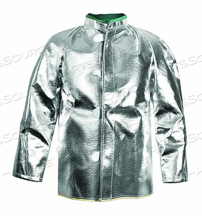 OEM#: C22NLMD30CARBON ARMOUR SILVERS 19 OZ. 30 DELUXE ALUMINIZED COAT, M by National Safety Apparel