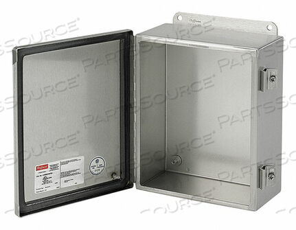 OEM#: A6044CHNFSSENCLOSURE, WALL MOUNT, STAINLESS STEEL, HXWXD: 6 X 4 X 4 IN. by Hoffman
