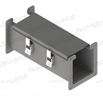 OEM#: F44L12WIREWAY, LAY-IN, STRAIGHT, HINGED, NO KOS, GRAY, 4 X 4 X 12 IN. by Hoffman