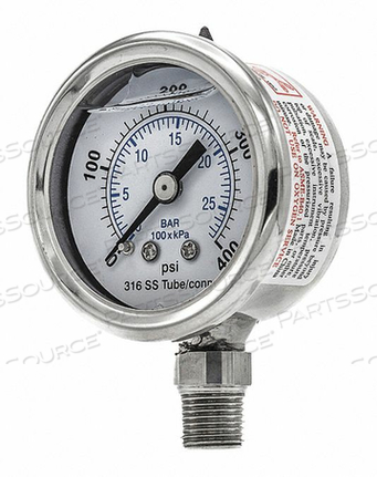 OEM#: PRO-301L-158I-01PRESSURE GAUGE NOMINAL 1-1/2 DIAL by PIC Gauges
