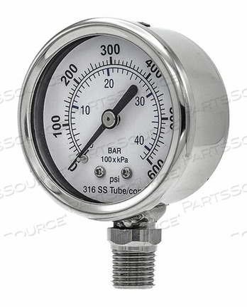 OEM#: PRO-301D-204K-01PRESSURE GAUGE GENERAL PURPOSE 2 DIAL by PIC Gauges