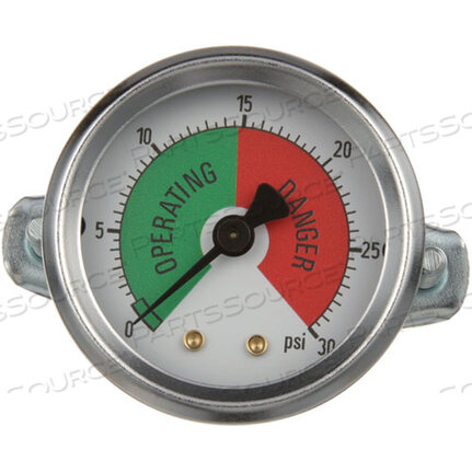 Replaces Cleveland Range, LLC FK07168GAUGE 2, 0-30PSI, 1/8 MPT