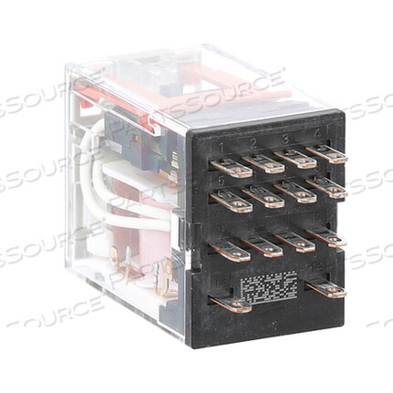 Replaces Hobart Corporation 00-476352RELAY, 4PDT, W/ INDICATOR LIGHT