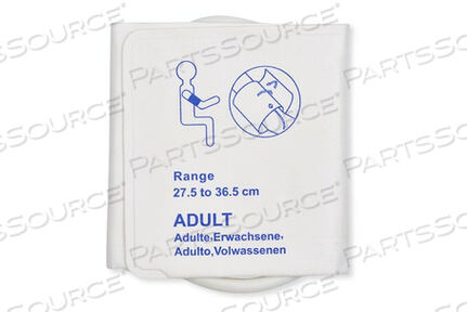 Replaces Philips Healthcare M1877ANIBP CUFF, ADULT 10 CM, GENTLE CARE 1 HOSE, SINGLE-PATIENT, 13.5 CM BLADDER