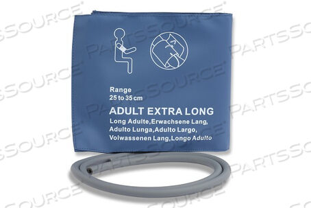 Replaces Advantage Medical Cables, Inc (AMC a LifeSync Company) CU-UD4560DMREUSABLE NIBP CUFF ADULT LONG DUAL TUBE HOSE 23 - 46 CM BAG OF 1